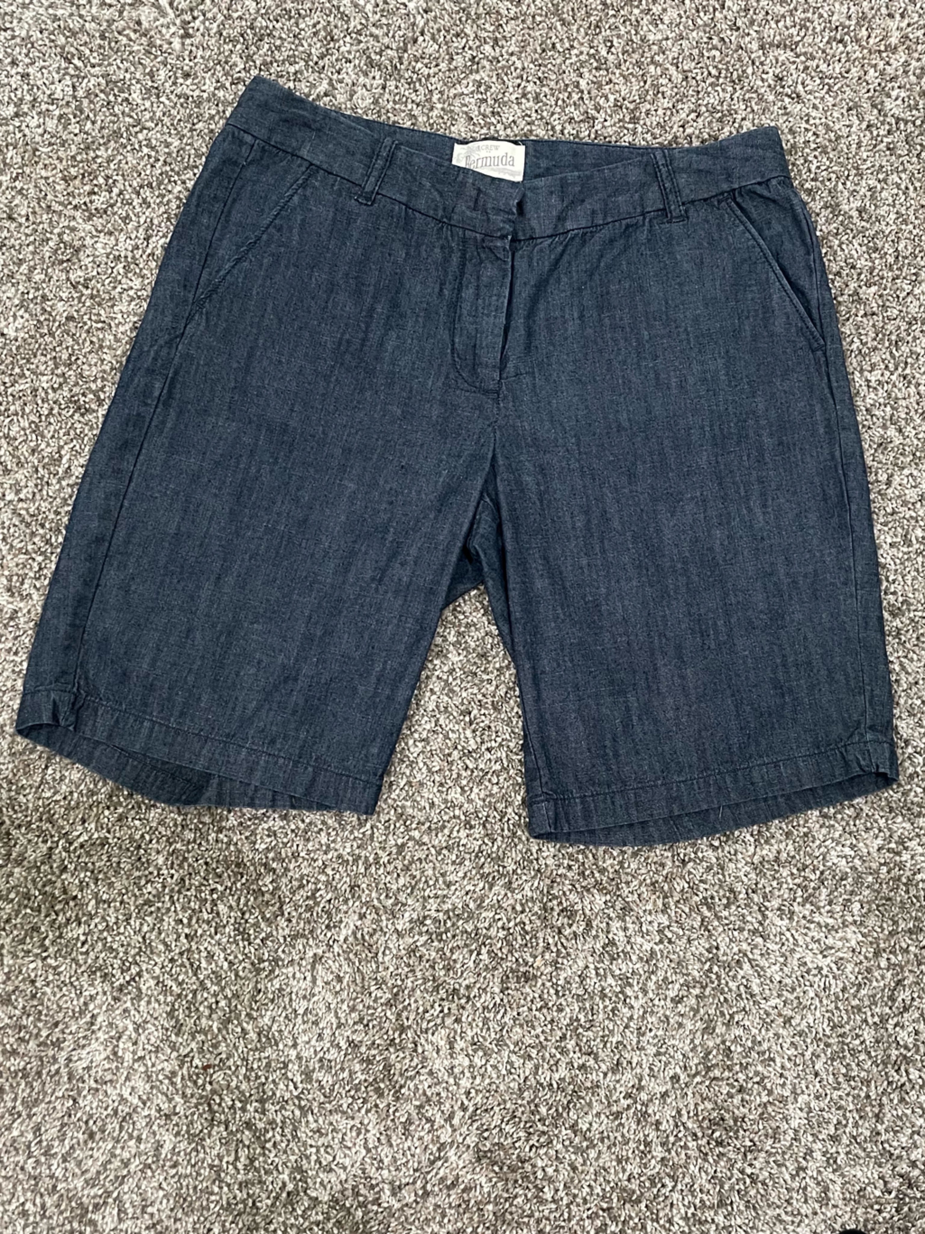 J. Crew Dark Denim Bermuda Shorts